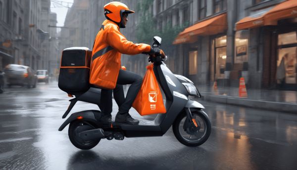 La description de l activité principale livreur Uber Eats